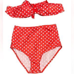 Nwot Pin up High waisted two piece